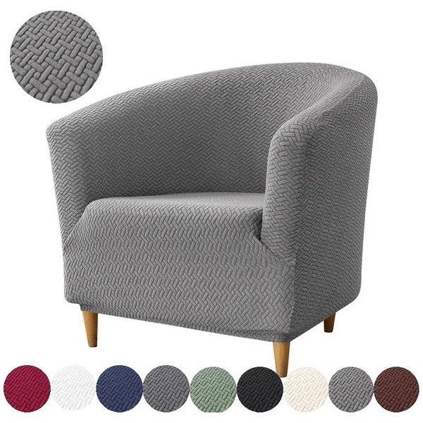 Fundas EláSticas Para SillóN Club Fundas EláSticas Jacquard Para Sofá Club SillóN Individual Tipo Tumbona Fundas Para Sofá Para Barra De Bar SalóN 1Piece-image