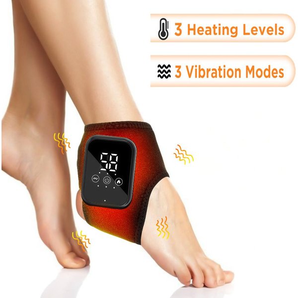 Masajeador EléCtrico De Pies Y Manos VibracióN Calor Tobillos PortáTil RelajacióN Articulaciones Alivio Del Dolor Dispositivo TerapéUtico-image