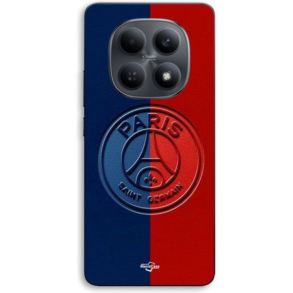Etui Na Telefon - Maniacase - Xiaomi Redmi Note 15 5G - Silikon Tpu - Czarny - Logo Psg Paris Saint-Germain Czarny-image