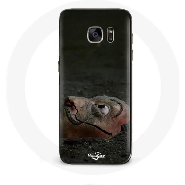 Funda - La Casa De Papel - Samsung Galaxy S6 Edge - Flexible - Negro - MáScara De Dalí-image