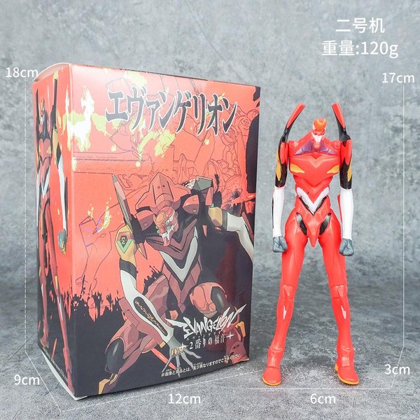 17 CM Anime EVA EVANGELION-01 Figurka 02 Model Produkcyjny Model StojąCy Ayanami Rei Zabawka Prezent Kolekcja Figurka Akcji W PudełKu PVC With Box Pink-image