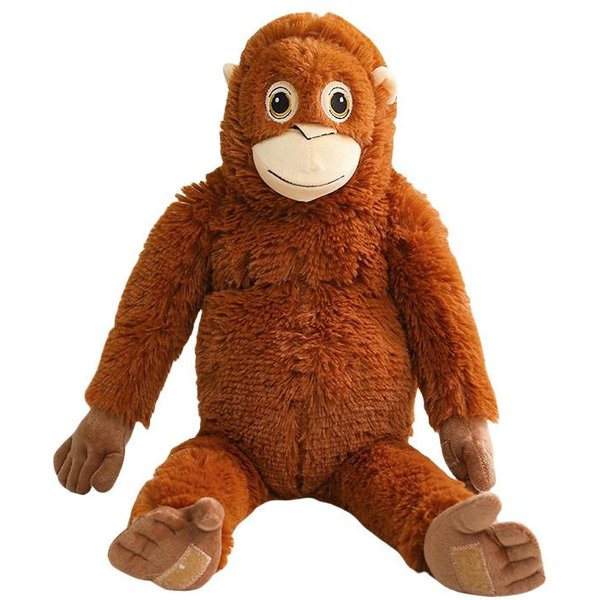 MuñEco De Mono Boxeador OrangutáN Y Mochila Juguete De Peluche Esponjoso Relleno Como Animal Real De ZoolóGico CompañEro Regalo Calmante 60/90/130Cm 90Cm Doll-image