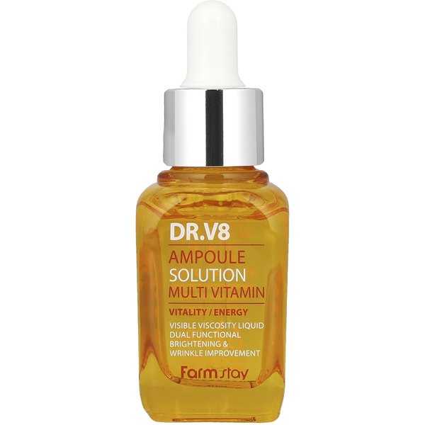 Farmstay, Perlmutter V8 Ampoule Solution Multivitamin, 1.01 Fl Oz (30 Ml) White-image