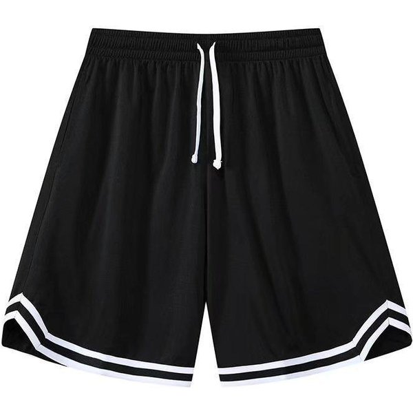 MęSkie Spodenki Siatkowe, Spodenki Sportowe Do KoszykóWki, Do Biegania, Fitnessu, SzybkoschnąCe, OddychająCe, Elastyczne Spodenki 3XL Czarny-image