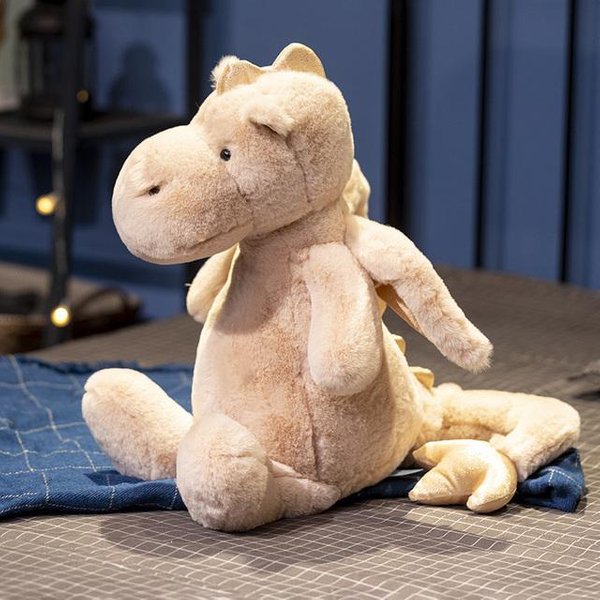 Pluszowe Zabawki LatająCy Smok Kawaii Zwierzę Dinozaury Poduszka Wypchane MięKkie Lalki Dla Dziecka Dzieci TowarzysząCe Peluche Prezent 30Cm Black-image