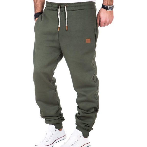 Pantalones Jogger De Felpa Premium Para Hombre, CóModos Pantalones De CháNdal Deportivos Con Cintura Con CordóN Y Bolsillos XL Gray-image