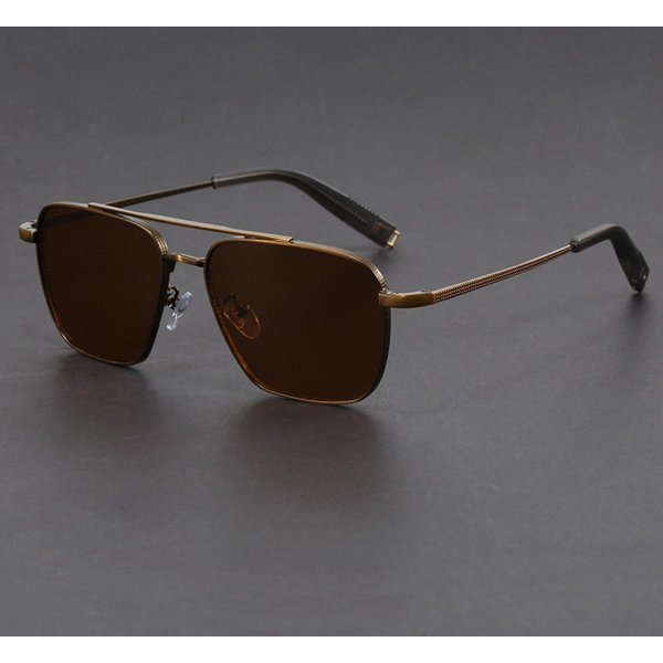 MęSkie Okulary PrzeciwsłOneczne Retro Marka Projektanta Wysokiej JakośCi Metalowa Oprawka Ochrona UV400 Okulary Do Jazdy Dla MężCzyzn-image