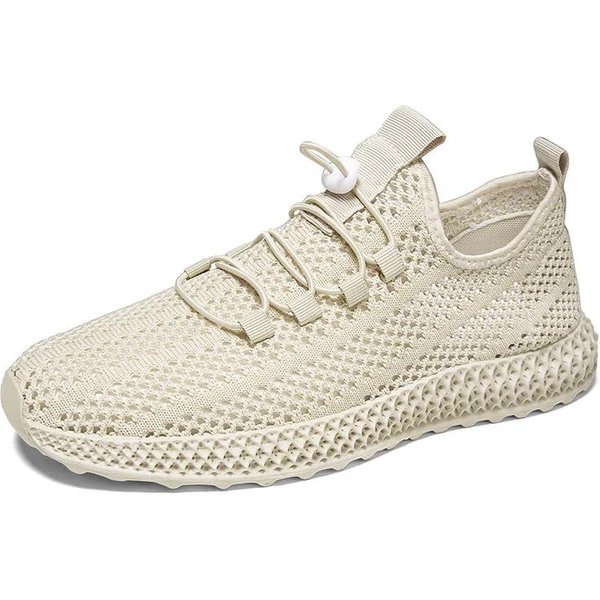 Zapatos Casuales Transpirables De Malla Verano Hombre Zapatos Deportivos Nuevo Exterior Grandes Zapatos Deportivos Para Correr Hombre Zapatos Vulcanizados 43 White-image