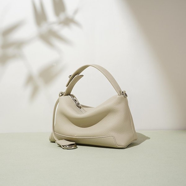 Bolso De Hombro VersáTil De Alta Gama Bolso Cruzado Casual Simple Tipo Almohada Bolso De Nicho Para Mujer White-image