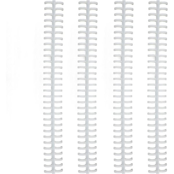 10 Piezas Lomo Para EncuadernacióN De Hojas Sueltas 30 Agujeros Cortable PláStico PP Resistente Al Desgaste Peine De EncuadernacióN De 10 Mm Para-image