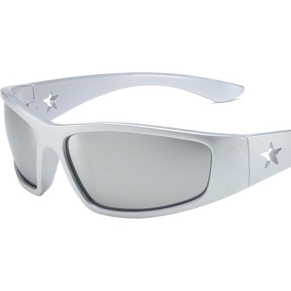 Okulary PrzeciwsłOneczne Y2K Punk Retro Dla MężCzyzn Kobiet Luksusowe Designerskie Okulary SłOneczne UV400 Vintage Odcienie Modne Okulary 1PC White-image