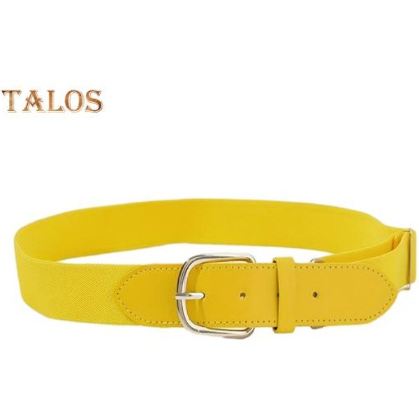 CinturóN De BéIsbol Para Hombres Y JóVenes, Material EláStico, CinturóN De BéIsbol Para NiñOs Y NiñAs, CinturóN De Longitud Ajustable, Accesorio Deportivo Amarillo-image