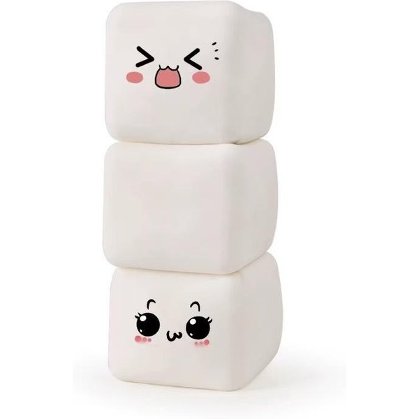 Uroczy Kostka Mleka Uszczelka Zabawka Do ŚCiskania Kawaii MięKka Powoli PodnosząCa Się Zabawka Antystresowa Fidget Sensoryczna PiłKa Antystresowa Uroczy Prezent Urodzinowy White-image