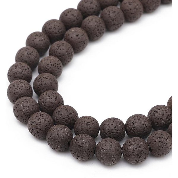 Kamień Naturalny Kolorowy Kamień Wulkaniczny Koraliki OkrąGłE LuźNe Koraliki Do Tworzenia BiżUterii DIY Bransoletka Naszyjnik 4Mm 91Pcs-image