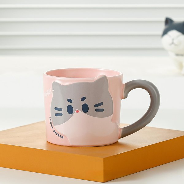 Uroczy Kubek Dla Kota, Kubek Do Picia Wody, Kubek Do Kawy, Kubek Dla Kota, PamiąTkowy Ceramiczny Kubek 301-400Ml-image