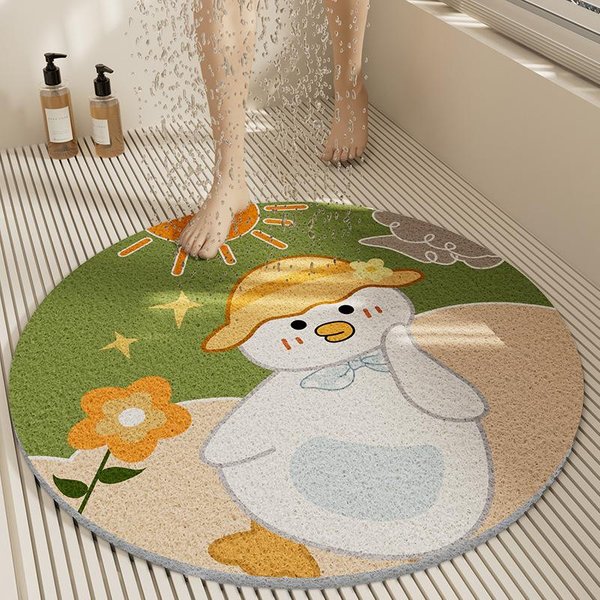 Alfombrilla Antideslizante Para BañO Sala De Ducha Sala De BañO Alfombrilla Para Pies Inodoro Inodoro Hogar NiñOs Y Ancianos Plataforma AnticaíDa 50 * 50CM Brown-image