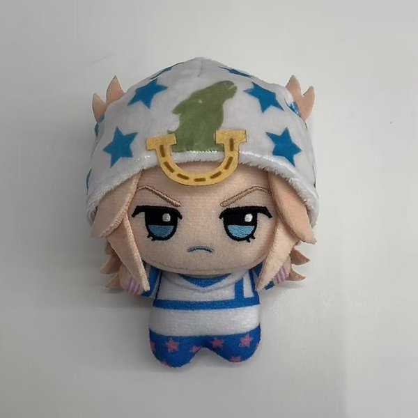 Anime Jojo Steel Ball Run Cosplay Johnny Joestar Gyro Zeppeli Lalka Pluszowa Wypchana BawełNiana Lalki WystróJ Pokoju Dekoracja ŚWiąTeczna 10Cm Press Sound-image
