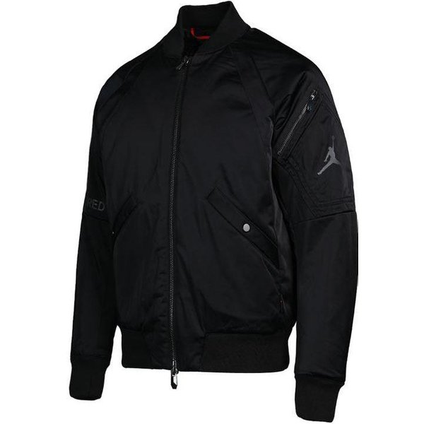 Kurtka Zapinana Na Zamek Z Nadrukiem Logo Jordan MęSka Odzież Wierzchnia Czarna AH0687-010 Xxxl Black-image