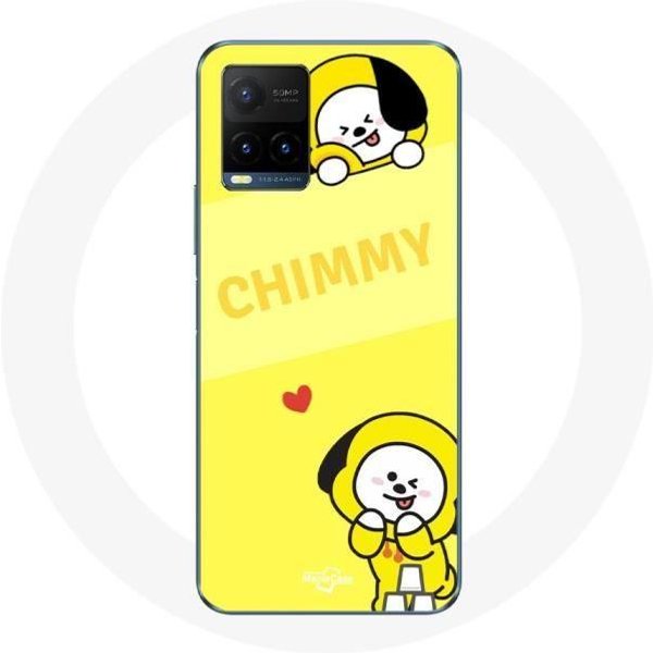 Funda Para Vivo Y21S 2021 / Y21 2021 BTS Bangtan BT21 Chimmy Jimin Fondo Amarillo-image
