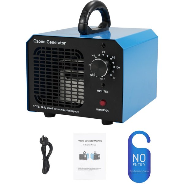 Generator Ozonu 10000Mgh Maszyna Ozonowa Usuwanie Nieprzyjemnych ZapachóW Eliminacja Nieprzyjemnych ZapachóW O₃ Jonizator Ozonu Dezodoryzator 40G & AU Plug Niebieski-image