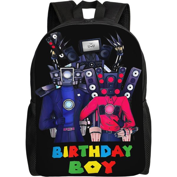 Mochila Titan Speakerman Para Hombres Mujeres Adolescentes Escuela Secundaria Mochila De DíA Para El Trabajo Skibidi Toilet Bolso De Hombro Para La Universidad Con Bolsillo-image
