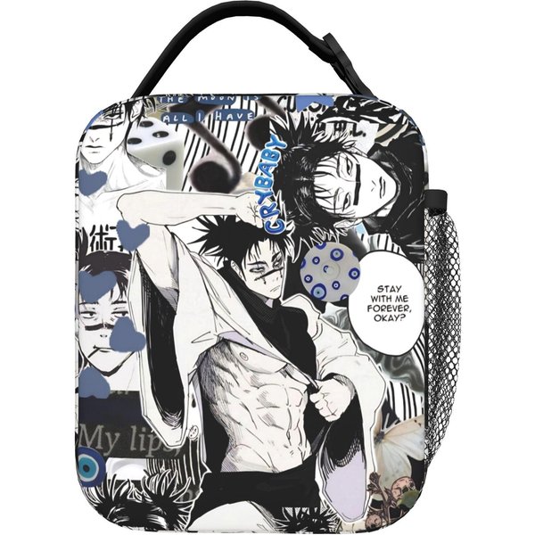 Ryomen Sukuna Izolowane Torby Na Lunch Torba ChłOdząCa Wielokrotnego UżYtku, Pojemnik Na PosiłEk Jujutsu Kaisen DużA Pojemność PudełKo Na Lunch Torba Tote Saszetka Bento One Size-image