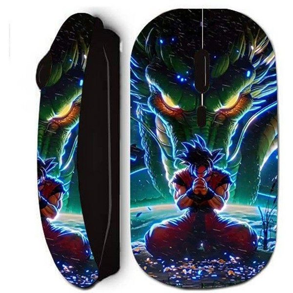 Mysz Bezprzewodowa - Goku - Dragon Ball - Optyczna - Czarna - Klucz Usb Wifi-image