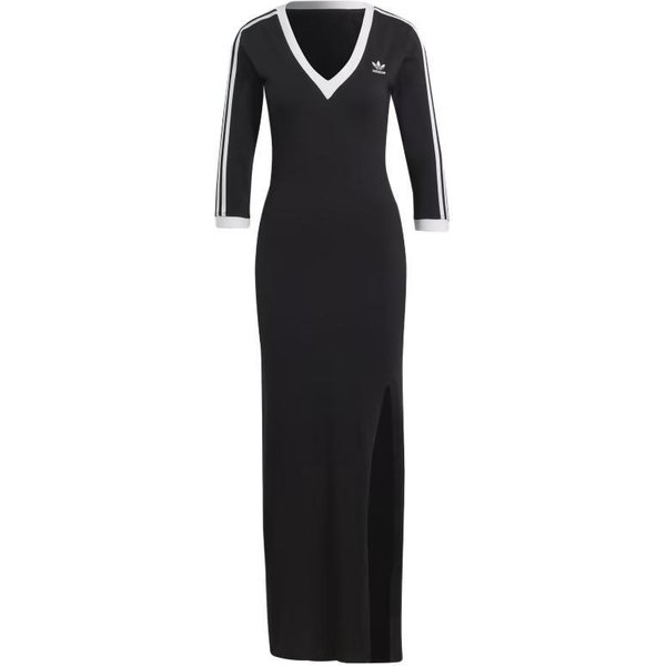 Adidas Originals Adicolor Classics Vestido Maxi De 3 Rayas Negro IK0439 M Black-image
