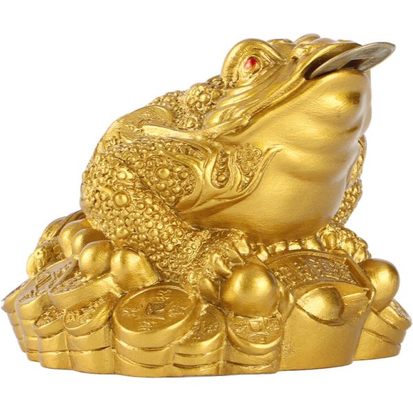 ChińSki Feng Shui Bogactwo SzczęśCie PieniąDze żAba Moneta Ropucha Dekoracja Biurowa Domu Dobry Prezent PrzynosząCy SzczęśCie-image