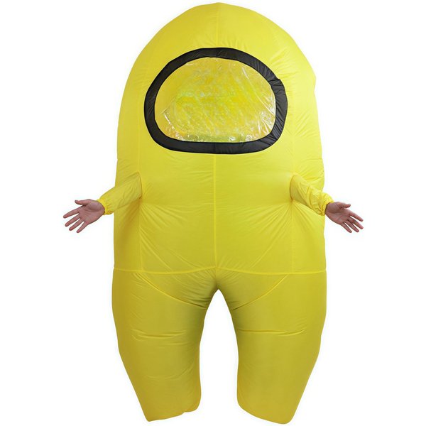 Disfraz Inflable De Hombre Lobo Among Us Para Fiesta Y Juego De Rol Adult 150-190Cm Yellow-image