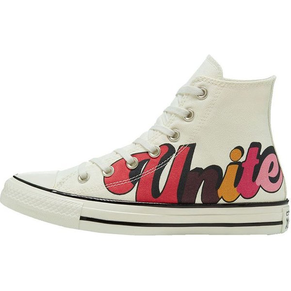 Converse Chuck Taylor All Star High Girls Unite Mujer Zapatillas Crema Egret Negro 567999C 35-image
