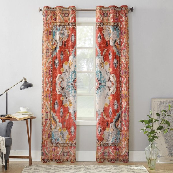Tekstura Dywanu Vintage Nowoczesne ZasłOny Okienne Do Salonu Sypialni ZasłOna Kuchenna Dekoracja ŻAluzje Draperie 135W X 60H(Cm) X1 Gray-image