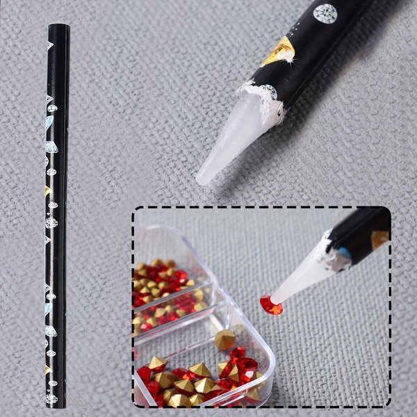 1 Pieza LáPices De Cera Para Recoger PedreríA LáPiz De Cera Set Para PedreríA Gemas Punteado Herramientas Para Recoger Cristales Herramienta Para PedreríA 1Pc-image