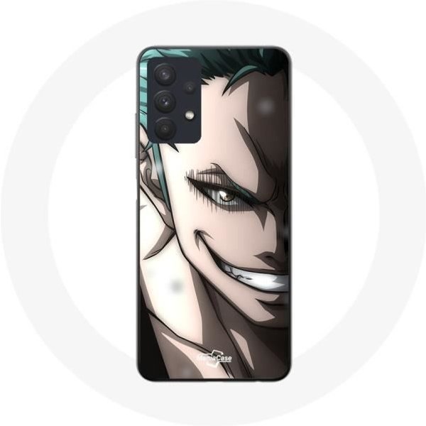 Funda - One Piece - Manga Zoro - Flexible - Blanca - Samsung Galaxy A32 5G-image