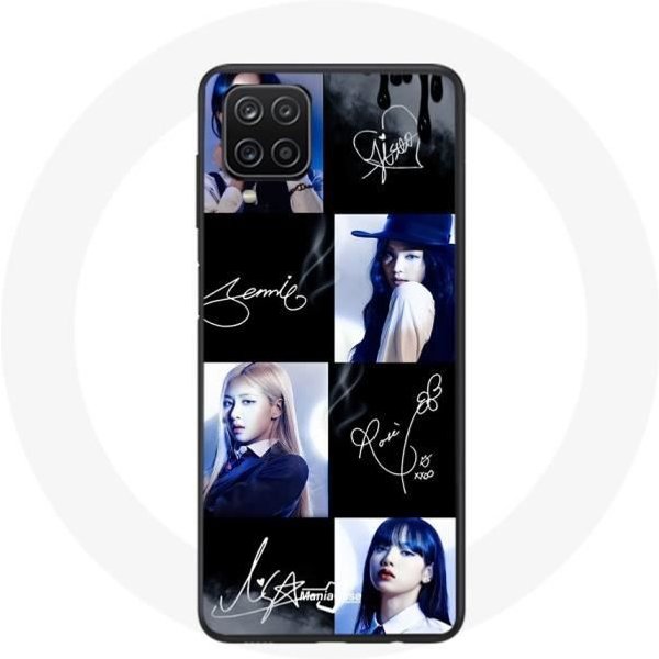 Funda - Maniacase - Samsung Galaxy A22 4G - Negro - Flexible - Foto Firma Blackpink Negro-image