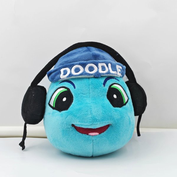 Nuevos Peluches Doodle Y Arkey Dibujos Animados Lindos Suaves Rellenos MuñEcos Almohada Anime Para Regalo De CumpleañOs Navidad De NiñO Blue-image