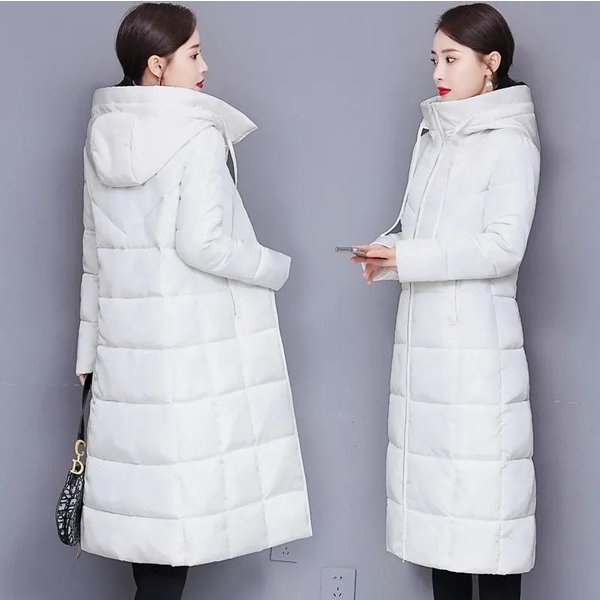 VersióN Coreana De Invierno Del Abrigo De AlgodóN Chaqueta De AlgodóN De Longitud Media Para Mujer Chaqueta De AlgodóN Con PlumóN Para Mujer Chaqueta De AlgodóN Ajustada Engrosada Chaqueta Xxxxxl-image