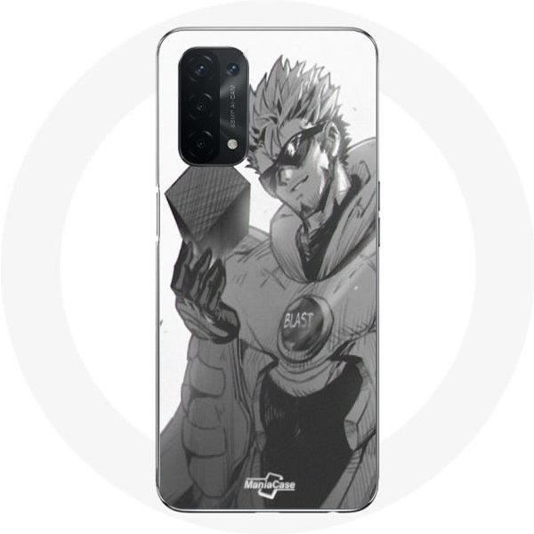 Funda - Manga - One Punch Man - Flexible - Blanca - Oppo A74 5G-image