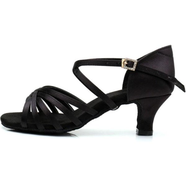 Buty Do TańCa LatynoamerykańSkiego Damskie Na Wysokim Obcasie Jedwabne Buty Do TańCa Damskie MięKka Podeszwa Buty Do TańCa Na Obcasie 8,5 Cm Dla DziewcząT Buty Do Salsy Buty Do TańCa Towarzyskiego 40-image