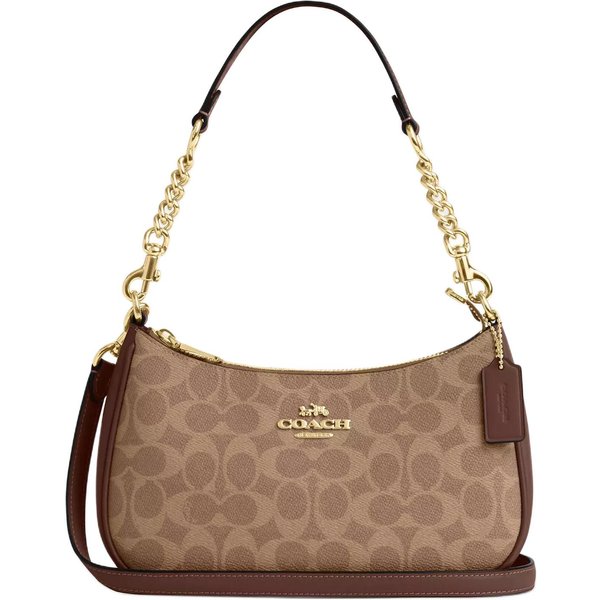 Torebka Na Ramię Coach Teri 24 Klasyczne Logo Monogramowe Damska Torebka Na Ramię Khaki CV933-IMXHE Gift Box Sets (Basic Set+Black Box) Gray-image