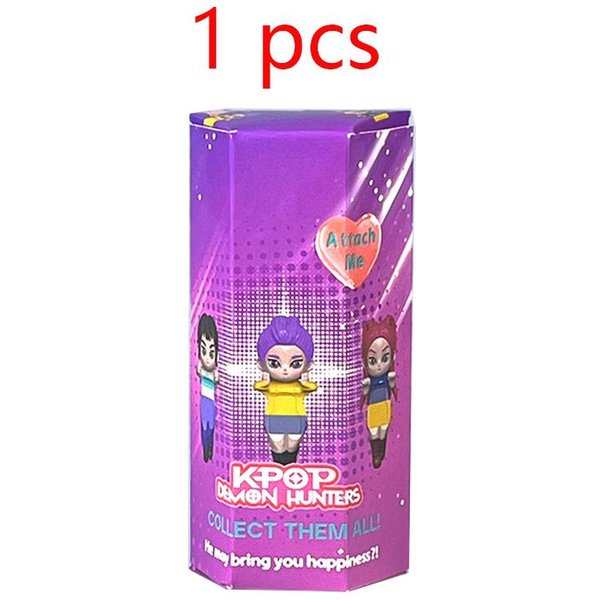 KoreańSki K Pop ŁOwcy DemonóW PudełKo Niespodzianka Huntrix Figurka Anime Kawaii Ozdoba Na Telefon Tajemnicza Torebka Niespodzianka Kolekcjonerski Prezent Dla FanóW-image
