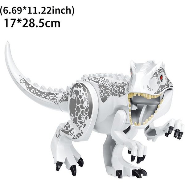 Klocki BlokująCe Dinozaury Tyranozaur Rex Wjern Welociraptor Stegozaur Klocki Budowlane Zabawki White-image