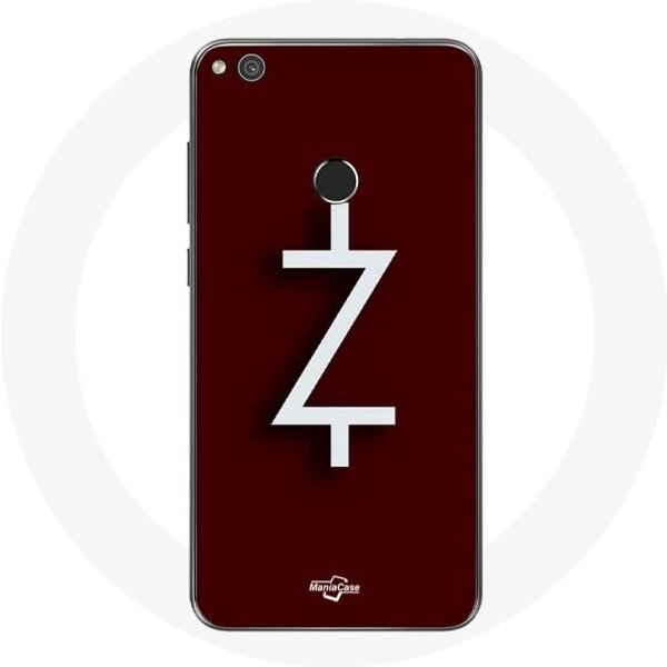 Funda Para Huawei P8 Lite 2017 Ozark Temporada 4 Logo Z Blanco Fondo Rojo-image