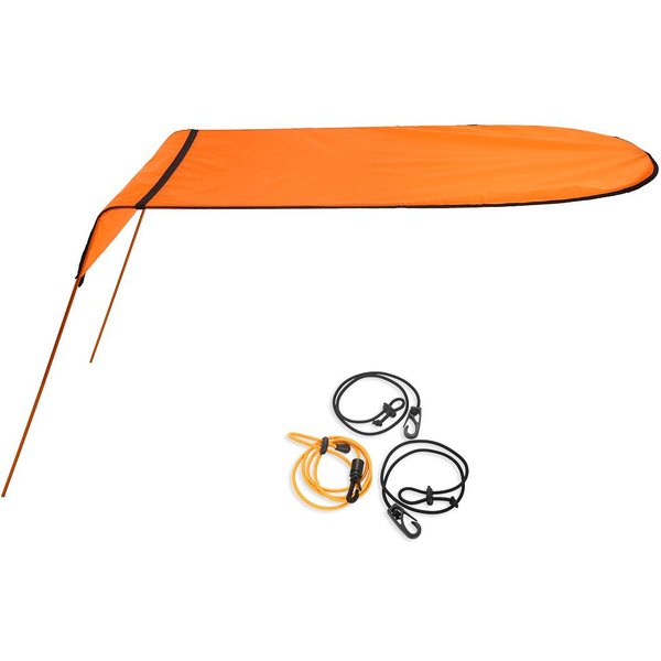 Toldo Para Sombrilla En Canoa, Barco Y Kayak Para Una Sola Persona Naranja-image