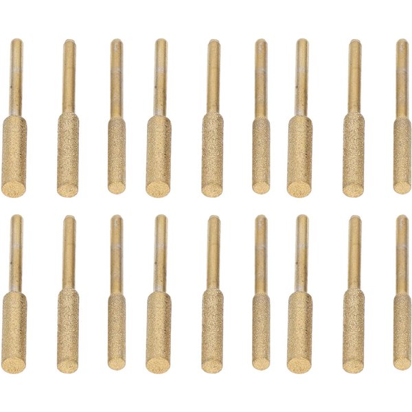 18 Brocas De Esmeril Chapadas En Titanio Para Afilar Motosierras, Limas De 4,0 Mm, 4,8 Mm Y 5,5 Mm-image