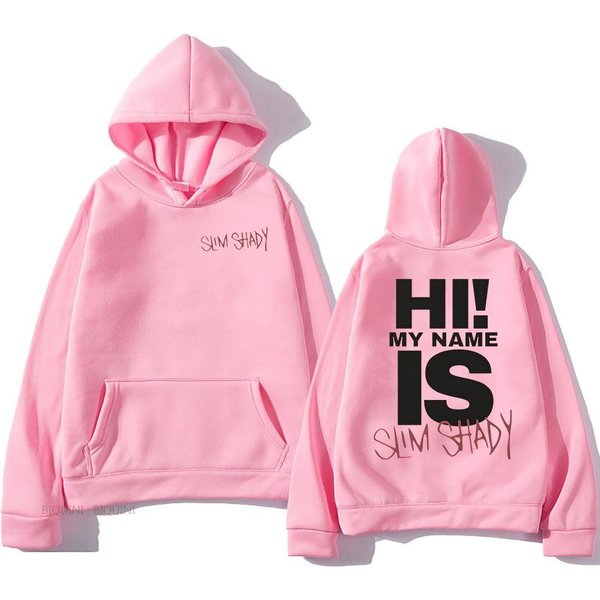 Sudadera Con Capucha Eminem Slim Shady Sudaderas Con Capucha De Manga Larga Para Hombre Y Mujer Sudaderas Con Capucha Sudaderas Polares Unisex XXL Pink-image