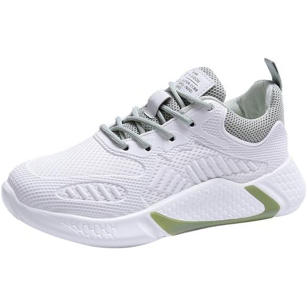 Zapatillas De Running Ligeras Y Transpirables Para Pareja Amortiguadoras Resistentes Al Desgaste Zapatillas Deportivas Para Mujer Moda Combinable Zapatillas Para Hombre 43 Verde-image