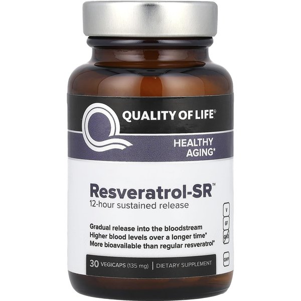Calidad De Vida, Resveratrol-Sr™, 135 Mg, 30 CáPsulas Vegetales-image