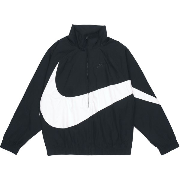 Chaqueta Statement Tejida Nike Big Swoosh (Talla AsiáTica) Ropa De Calle Para Hombre Negro AR3133-010 L Black-image