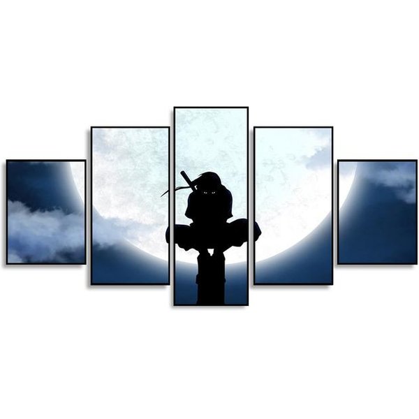 5 Zdjęć Plakat Sasuke Ltachi Charakter Dekoracyjne Malarstwo PokóJ DziecięCy Sztuka śCienna Wydruki Nowoczesny WystróJ Domu Obraz Na PłóTnie Bez Ramki 40X60Cm*2 40X80Cm*2 40X100Cm*1 No Frame-image